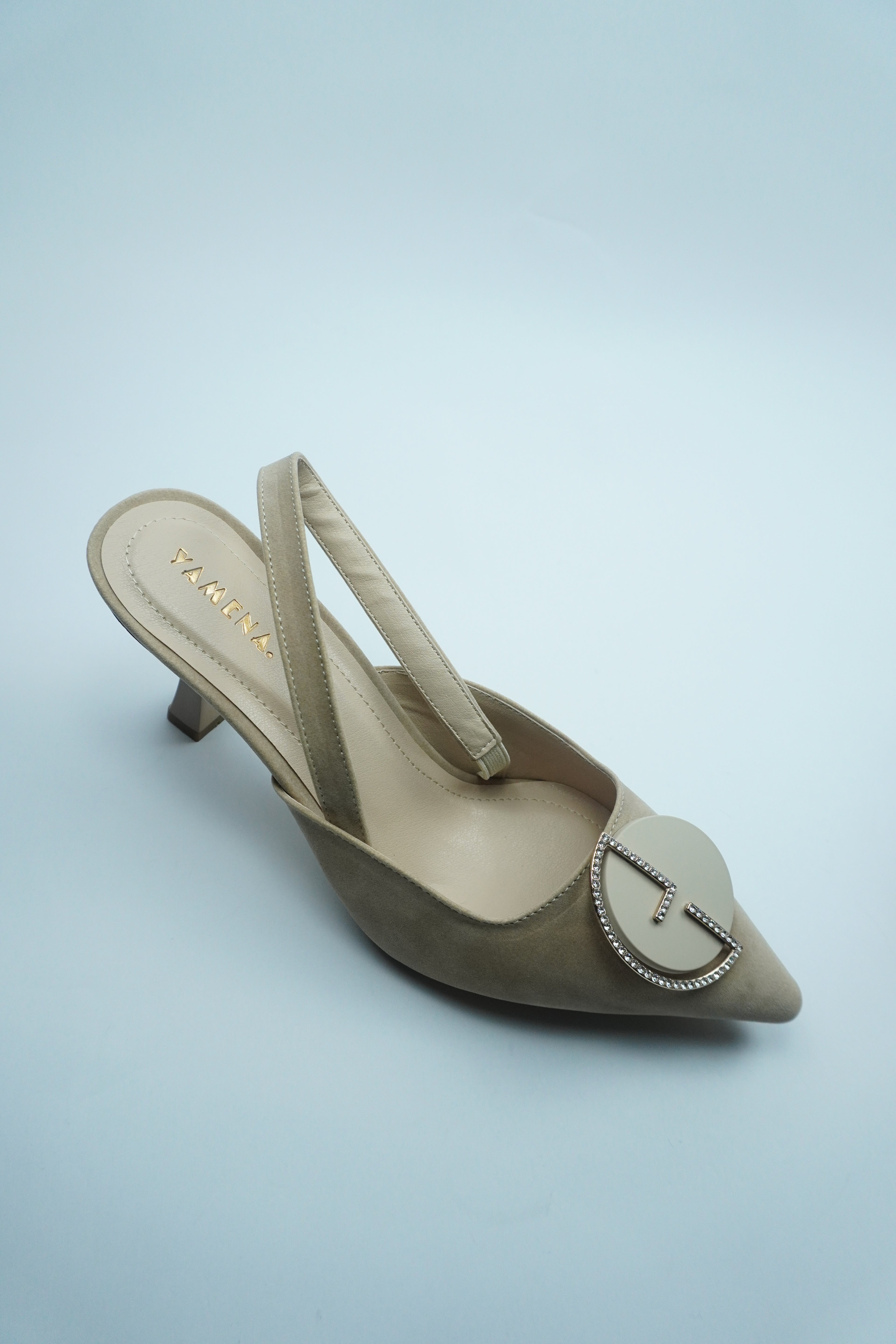 ESCARPIN SLINGBACK  – BOUCLE ORNÉE DE STRASS YW-1