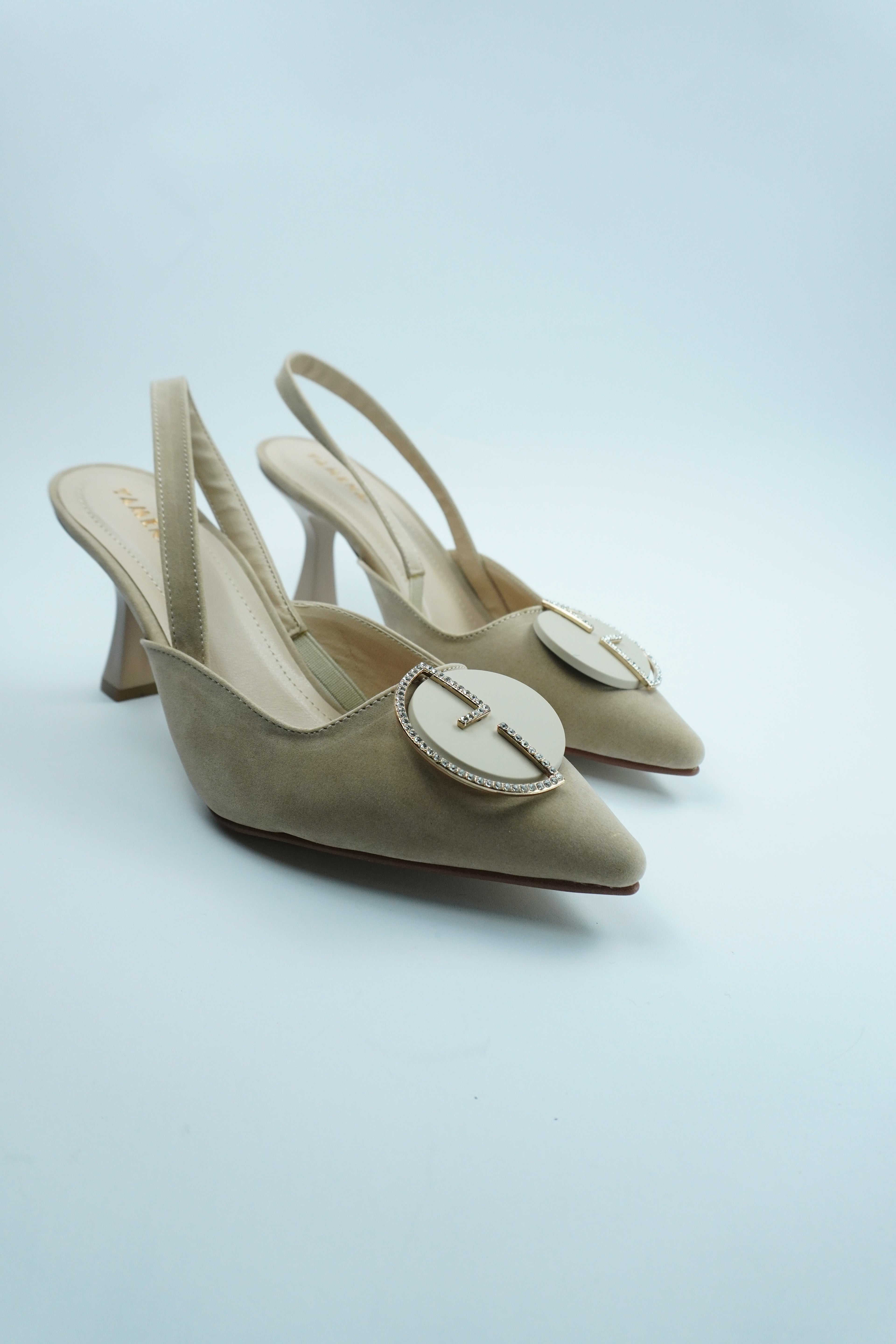 ESCARPIN SLINGBACK  – BOUCLE ORNÉE DE STRASS YW-1