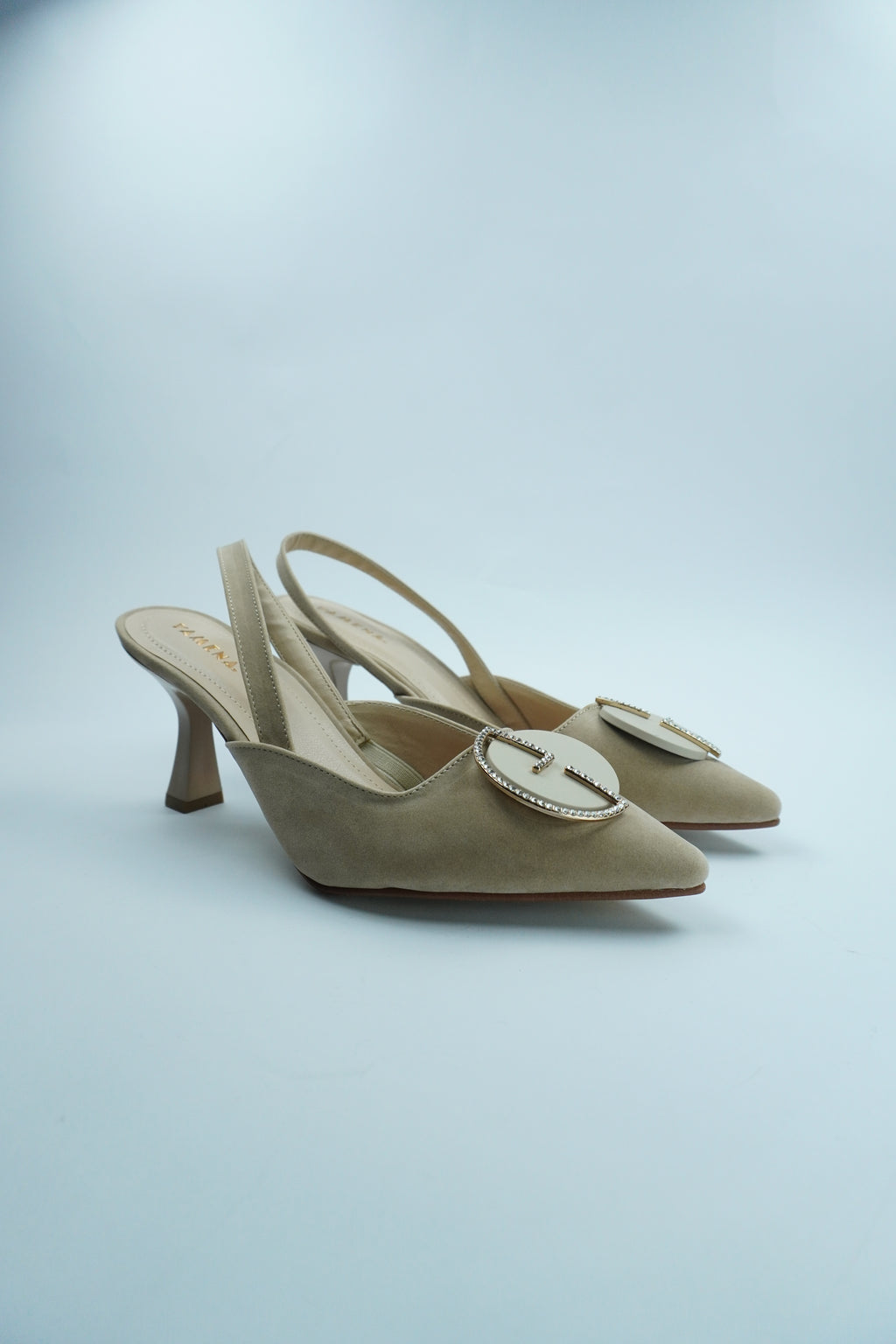 ESCARPIN SLINGBACK  – BOUCLE ORNÉE DE STRASS YW-1