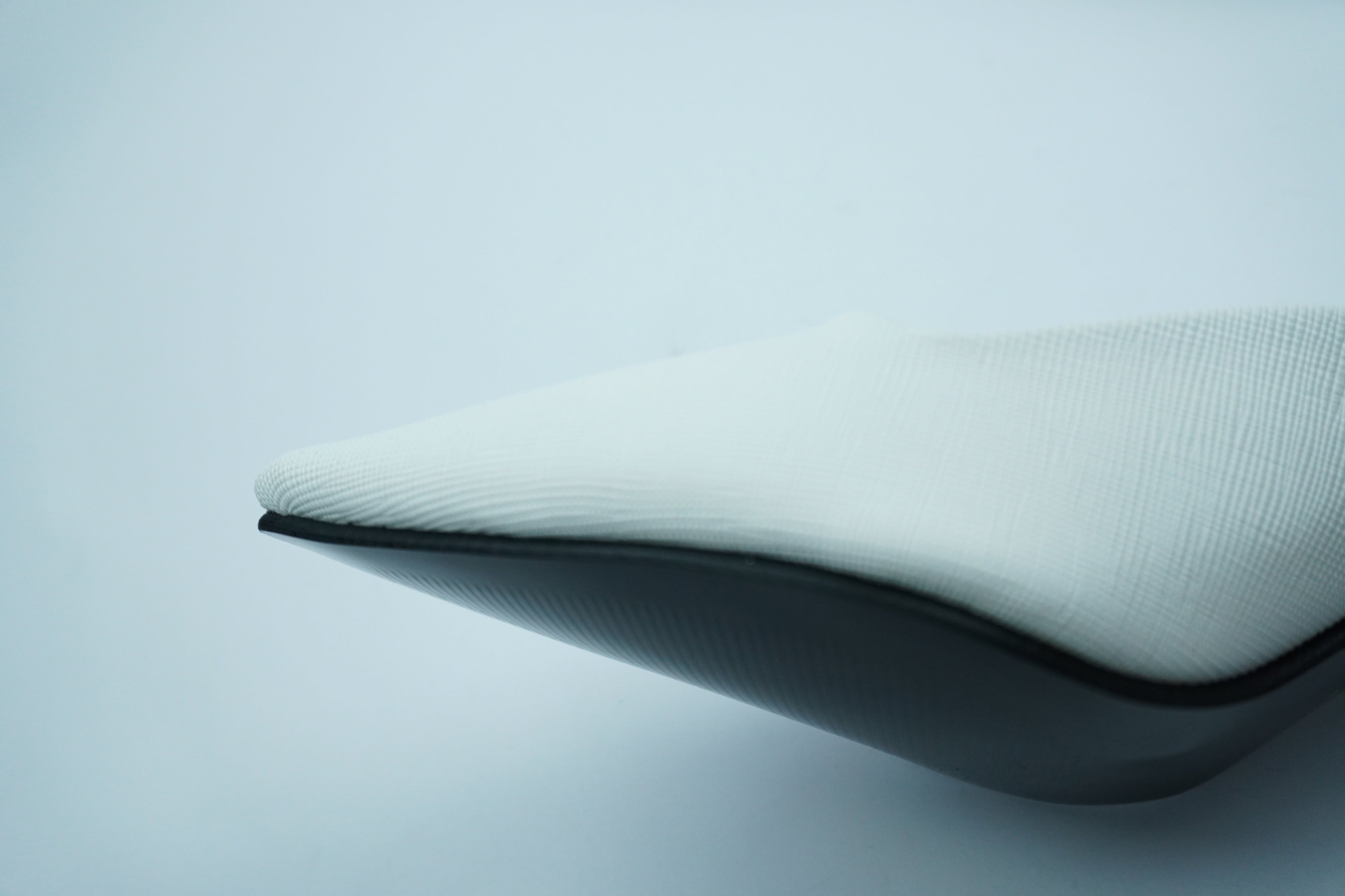 ESCARPIN MARRIÉE-MULE BLANCHE AVEC TALON ARGENTÉYW-7B