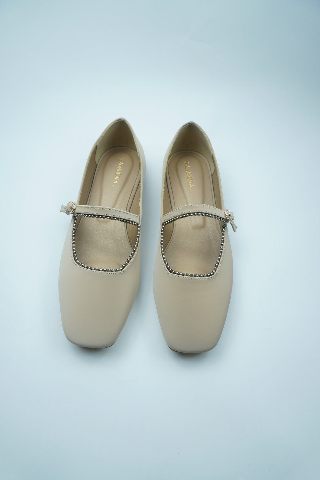 A- BALLERINE ÉLÉGANCE – BRIDE ORNÉE DE STRASS YW-11.