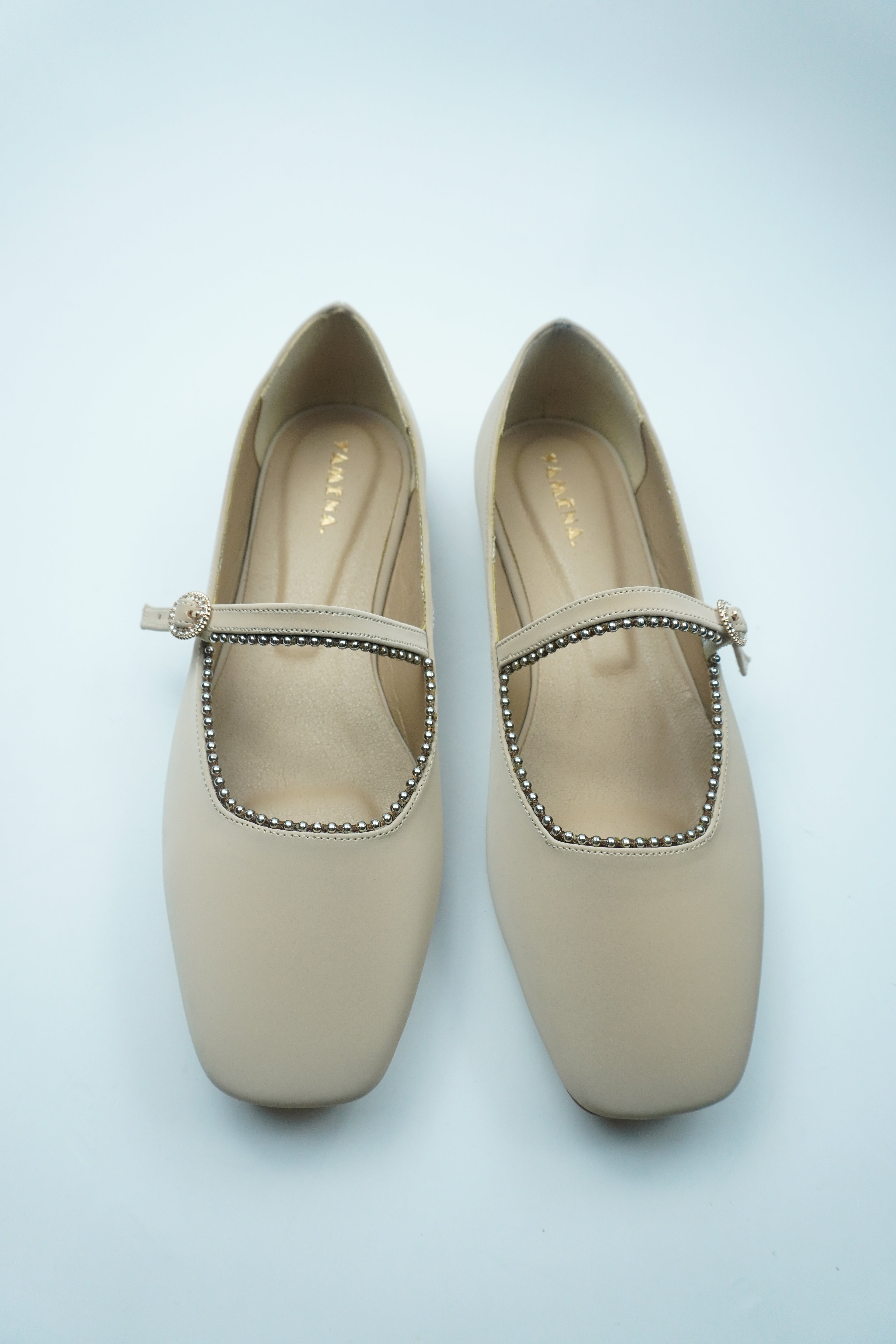 A- BALLERINE ÉLÉGANCE – BRIDE ORNÉE DE STRASS YW-11.