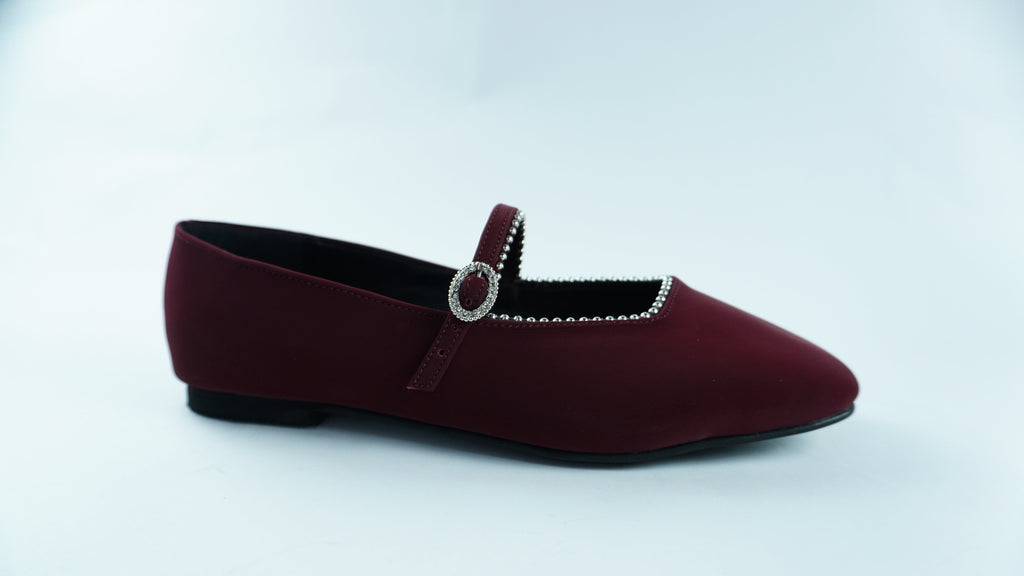 A- BALLERINE ÉLÉGANCE – BRIDE ORNÉE DE STRASS YW-11.