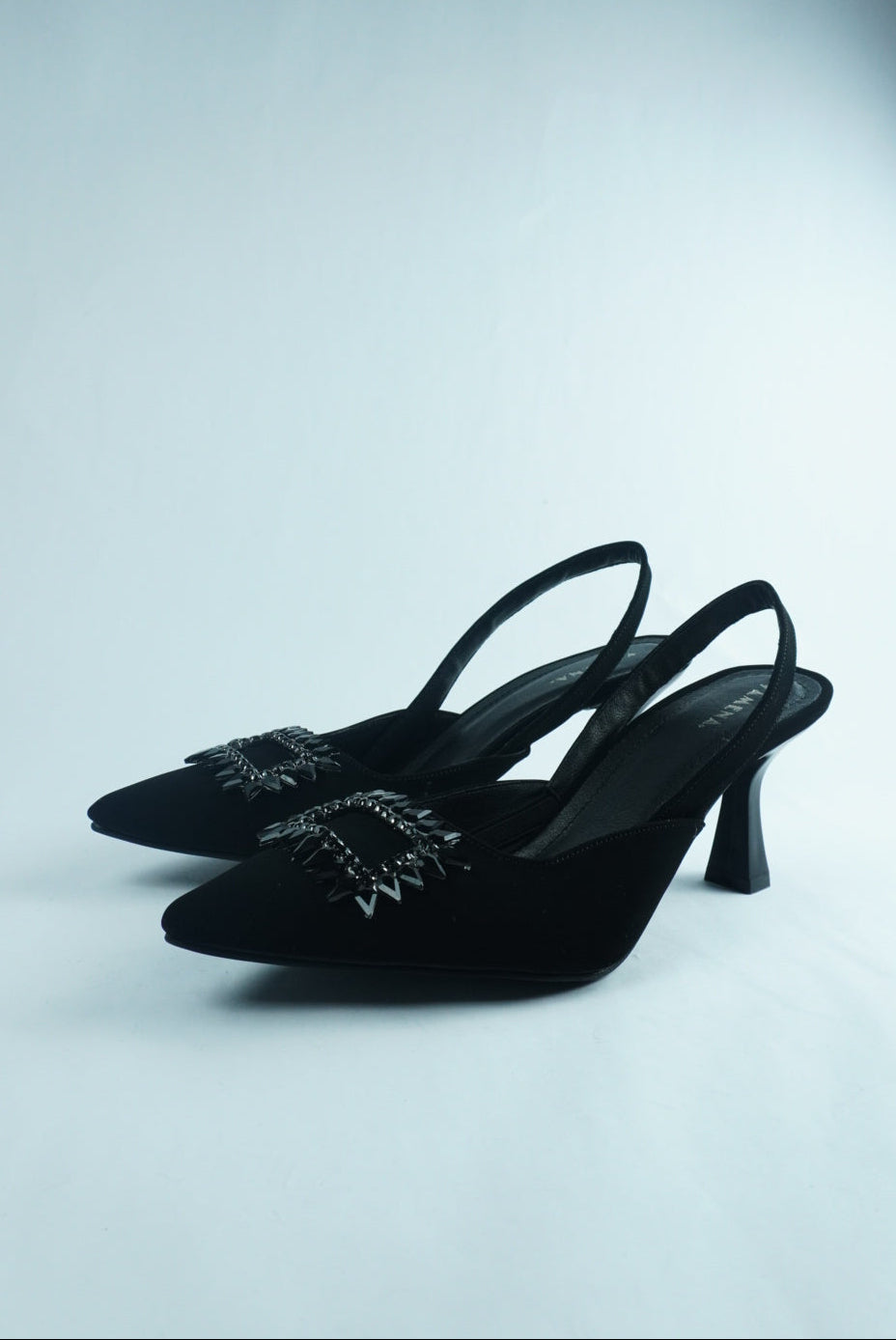 FULL BLACK PUMP - CHIC CLASSIC HEEL YW-2