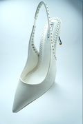 S- BRIDE SHOE ESCARPIN GLAMOUR – TALON AIGUILLE ET BRIDE AJOURÉE YW-8B