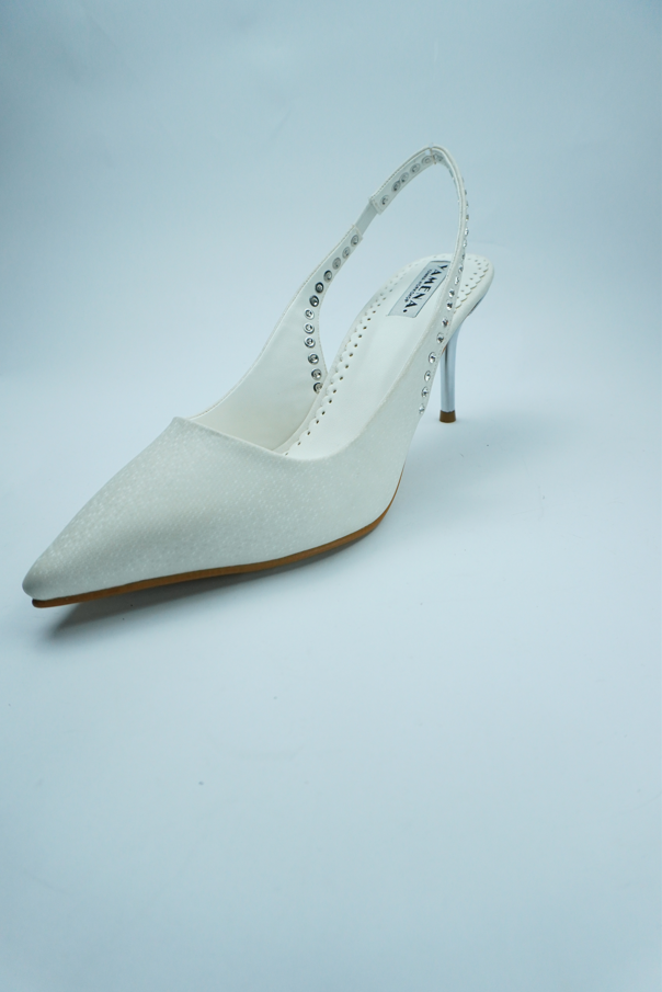 S- BRIDE SHOE ESCARPIN GLAMOUR – TALON AIGUILLE ET BRIDE AJOURÉE YW-8B